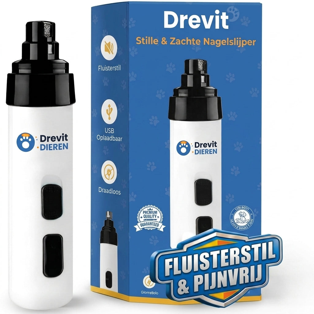 Drevit® Stille & Zachte Elektrische Nagelslijper voor Honden
