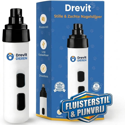 Drevit® Stille & Zachte Elektrische Nagelslijper voor Honden